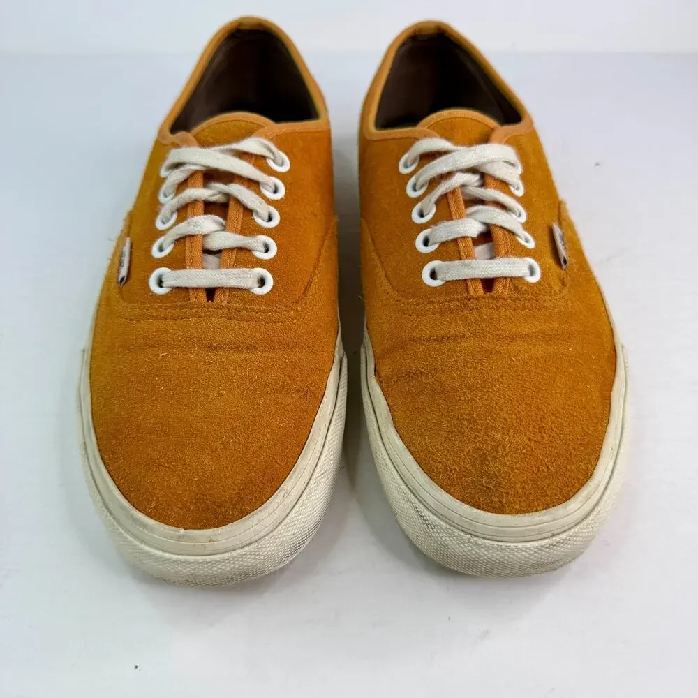 Vans Authentic Pig Suede Skate Shoes Sneakers Burnt Orange Unisex M8 W9.5